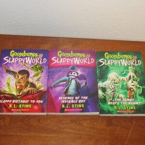 Goosebumps Slappy World 3 Book Lot - Scholastic Paperback - RL Stine Kids Books